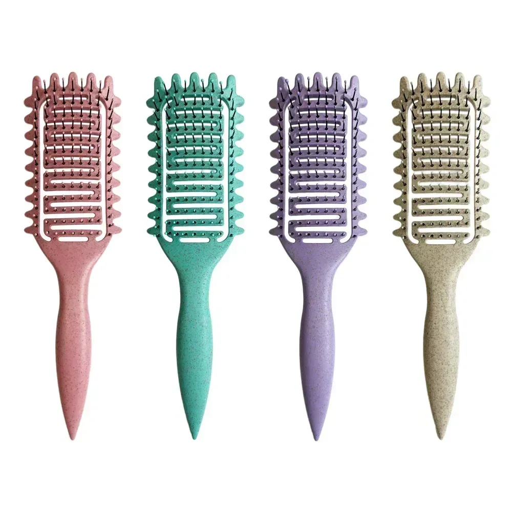 Brosse démêlante en plastique pour boucles