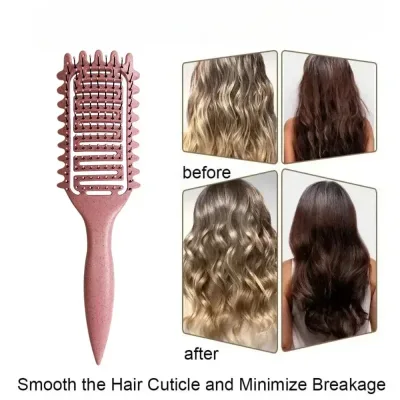 Brosse démêlante en plastique pour boucles – image 2