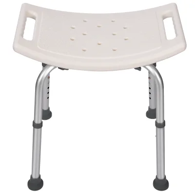 Chaise de douche réglable blanc crème
