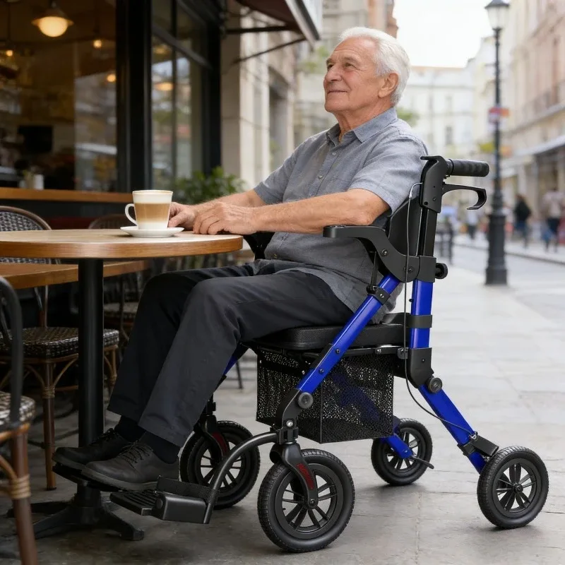 Déambulateur léger à siège intégré
