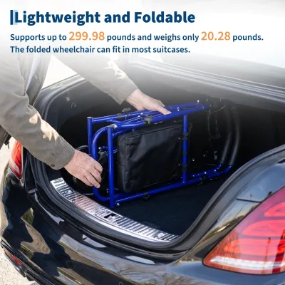 Déambulateur pliable 2 en 1 avec siège – image 3