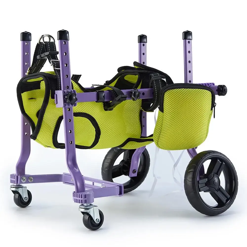 Fauteuil roulant réglable en aluminium, chien