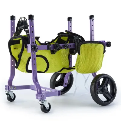 Fauteuil roulant réglable en aluminium, chien