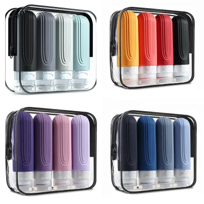Flacons de voyage en silicone multicolores