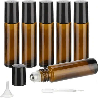 Flacons roll-on en verre ambré, 5 et 10 ml