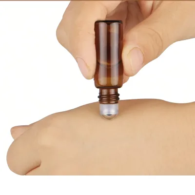 Flacons roll-on en verre ambré, 5 et 10 ml – image 2
