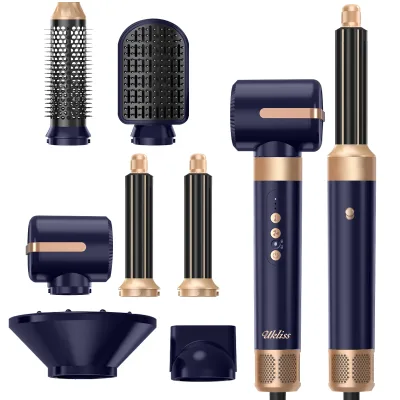 Sèche-cheveux 7 en 1 avec brosses à air chaud