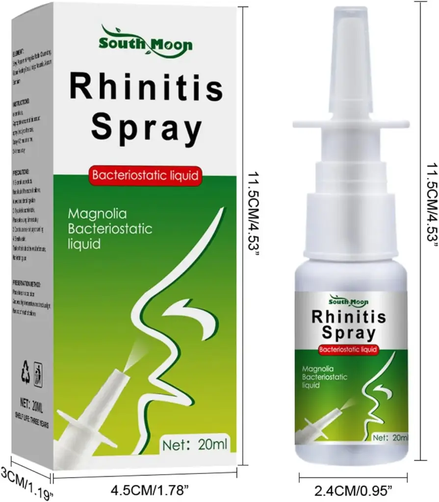 XiaoXIN Spray Nasal Nez Soulagement des Allergies Prévient et Soulage Les Symptômes d'Allergie Nasale Non Somnolent 20 ML