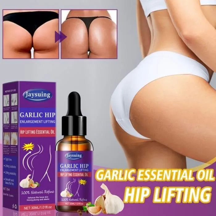 30 Ml D'Huile Essentielle De Levage Des Fesses À L'Ail, Agrandissement Des Fesses, Amélioration Raffermissante, Soins De La Peau