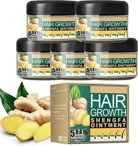 Pommade pour la croissance des cheveux au gingembre, crème à l'extrait de gingembre pour la croissance des cheveux, crème pour la croissance des cheveux pour hydrater le cuir chevelu et activer les follicules pileux dormants, unisexe